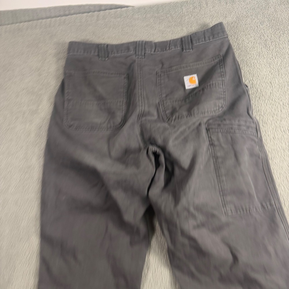 Carhartt Mens Relaxed Fit Utility Work Pants Gray 34x34 Canvas Carpenter Pant